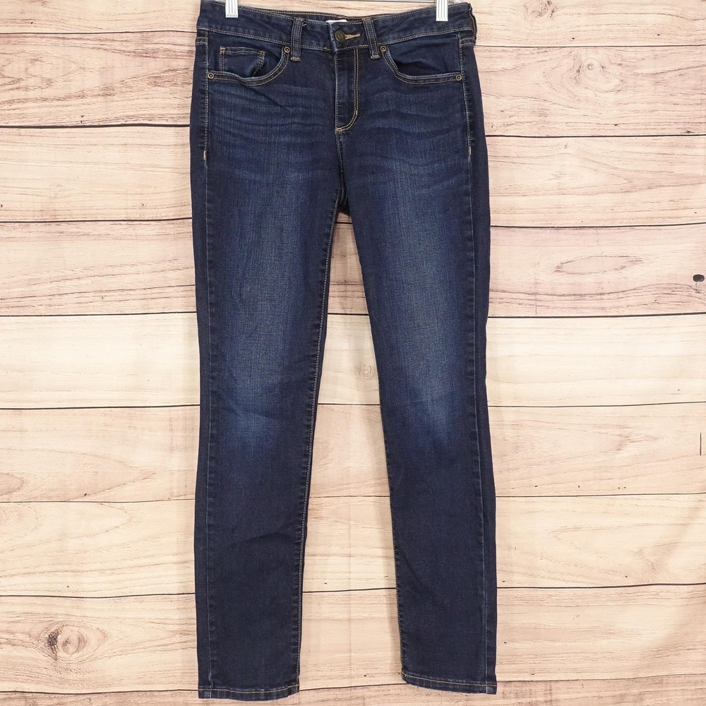 Sonoma Goods For Life Skinny Jeans Womens 4 Blue Dark Wash Stretch Slim 30x29